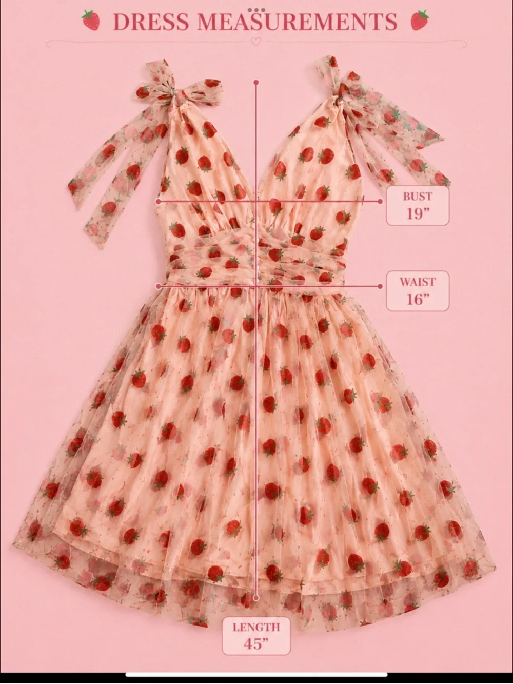 Strawberry Sparkle Tulle Party Dress XXL Pink Retro Stage NWT - Picture 8 of 13